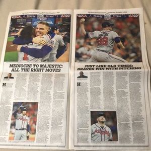 AJC Newspaper Atlanta Braves